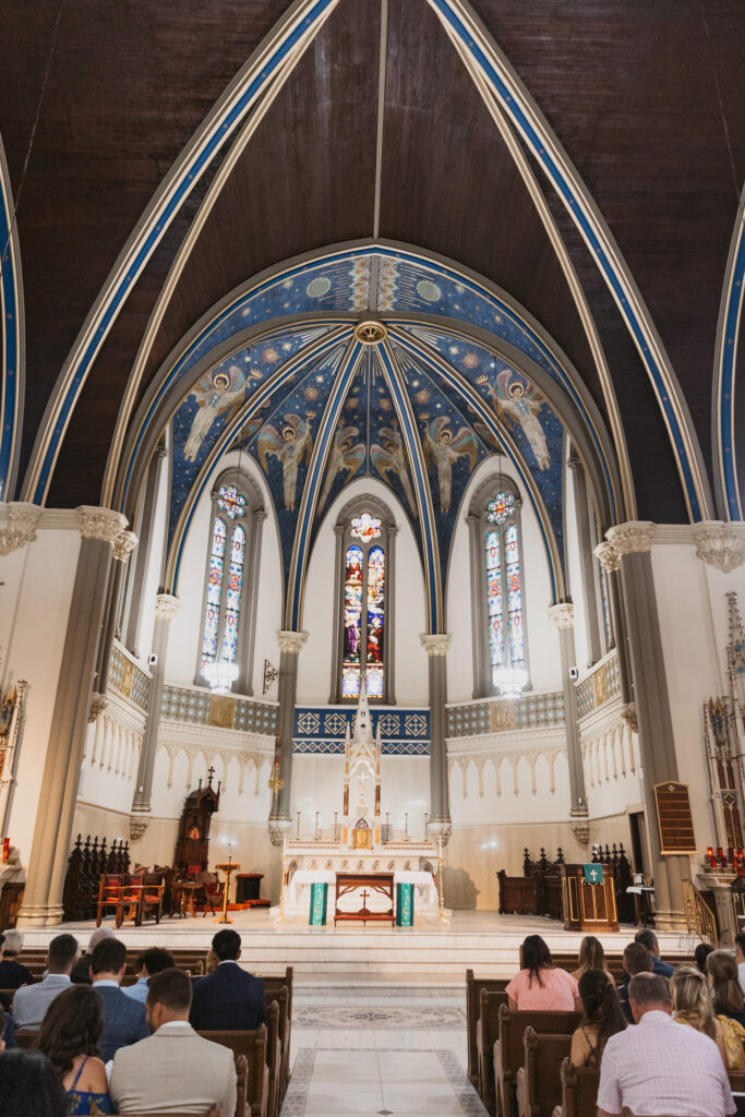 The sanctuary of St. John the Evangelist in Indianapolis