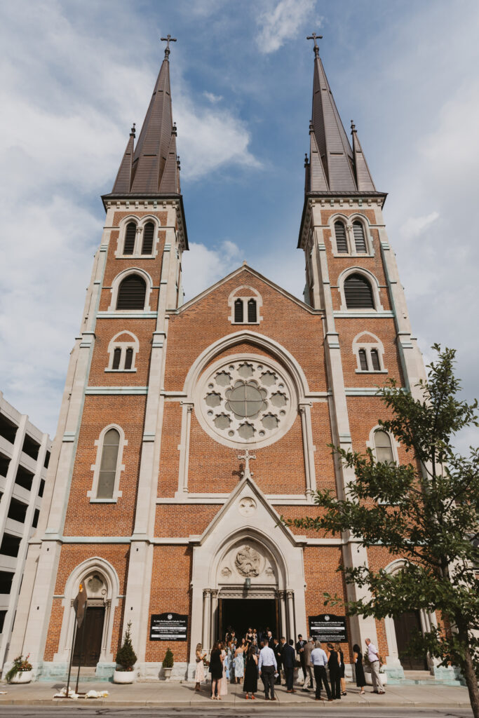 The exterior of St. John the Evangelist in Indianapolis 